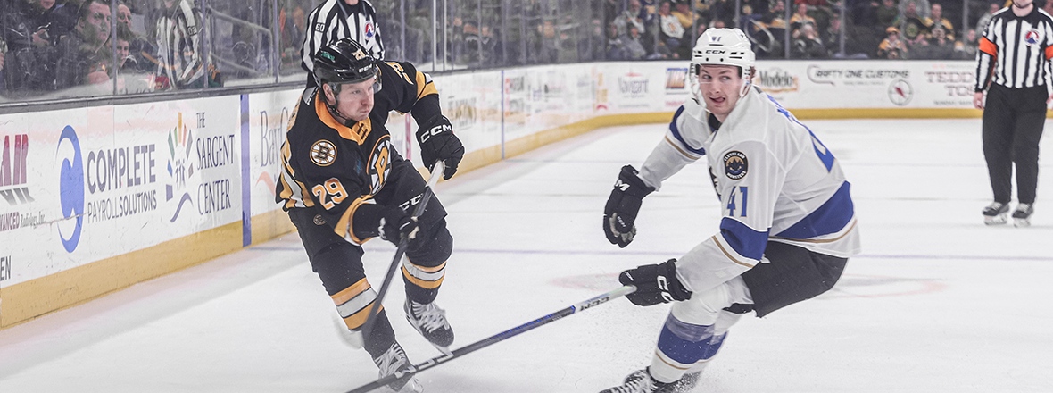 Monsters earn point in 4-3 overtime loss to Bruins