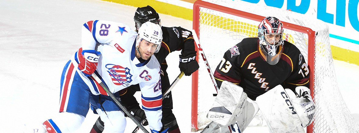 Monsters battle to earn 3-2 overtime win over Amerks