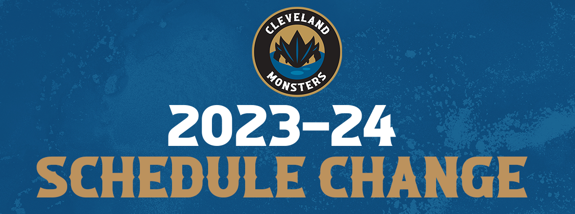 Monsters announce changes to the 2023-24 regular season schedule