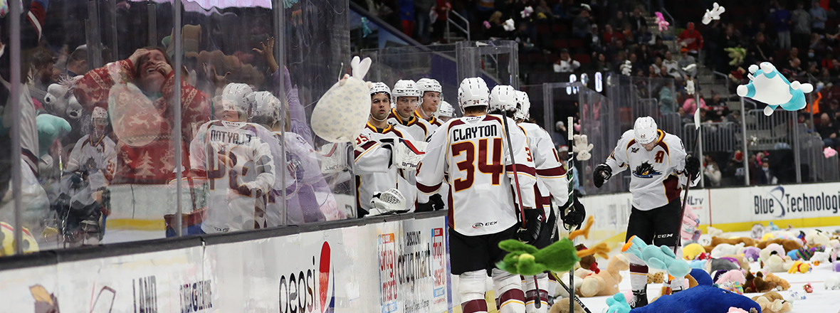 Teddy bears take flight and Santa visits at upcoming games