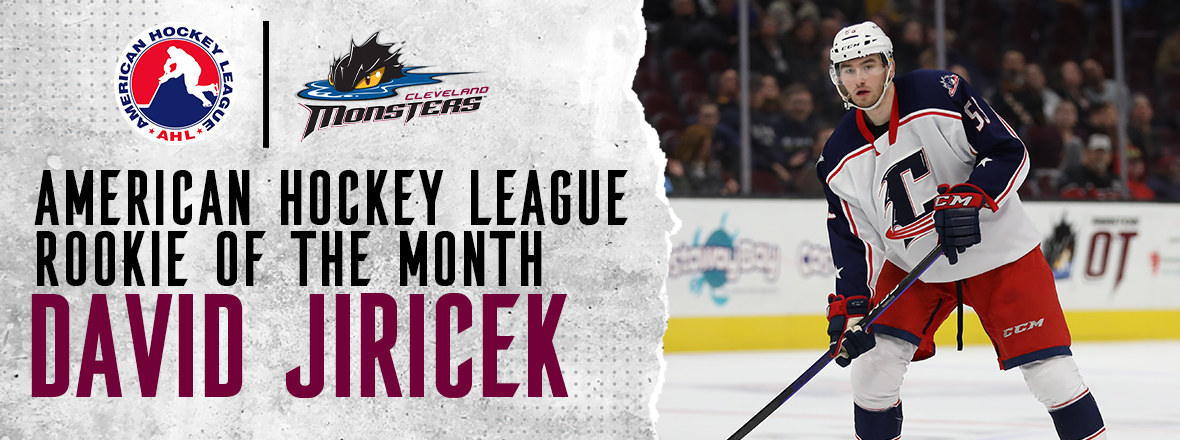 David Jiricek named AHL Rookie of the Month