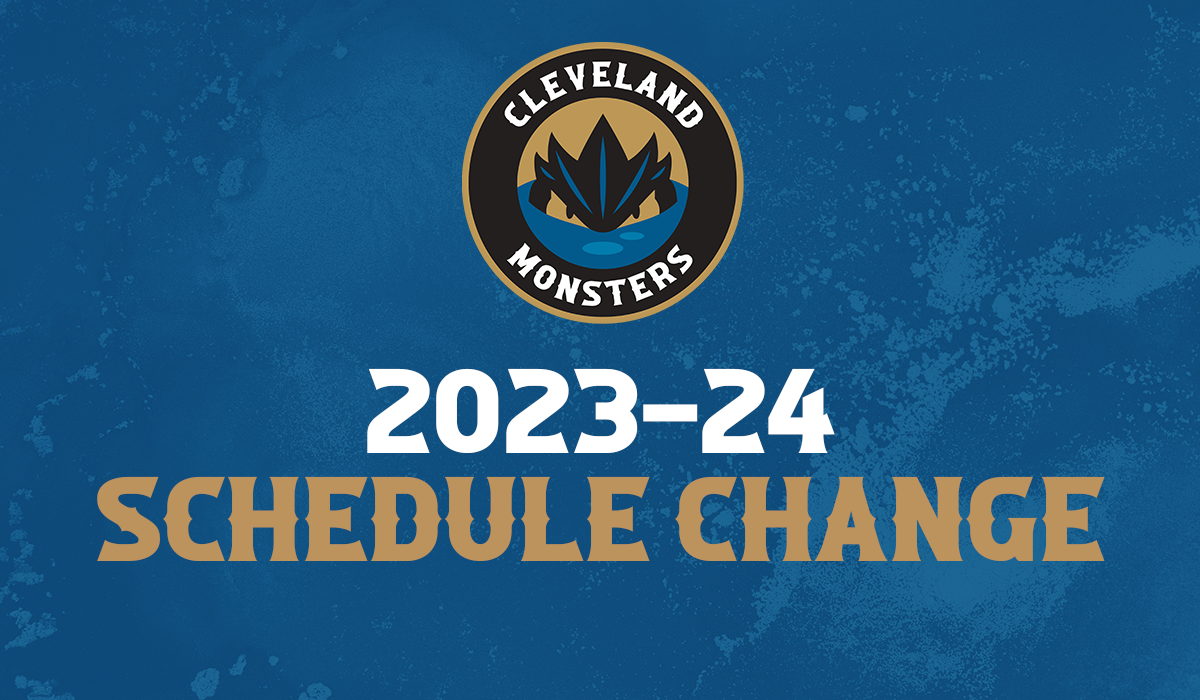 Monsters announce changes to the 202324 regular season schedule