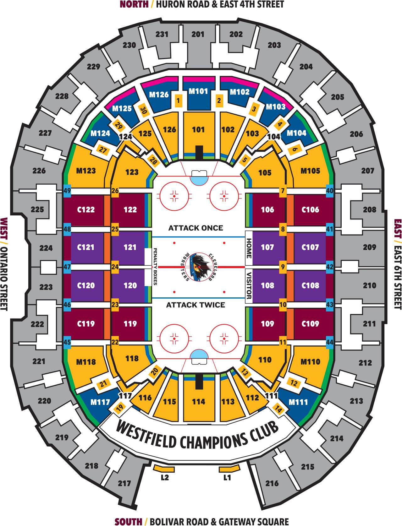 Q Arena Seating Chart Monsters | Review Home Decor